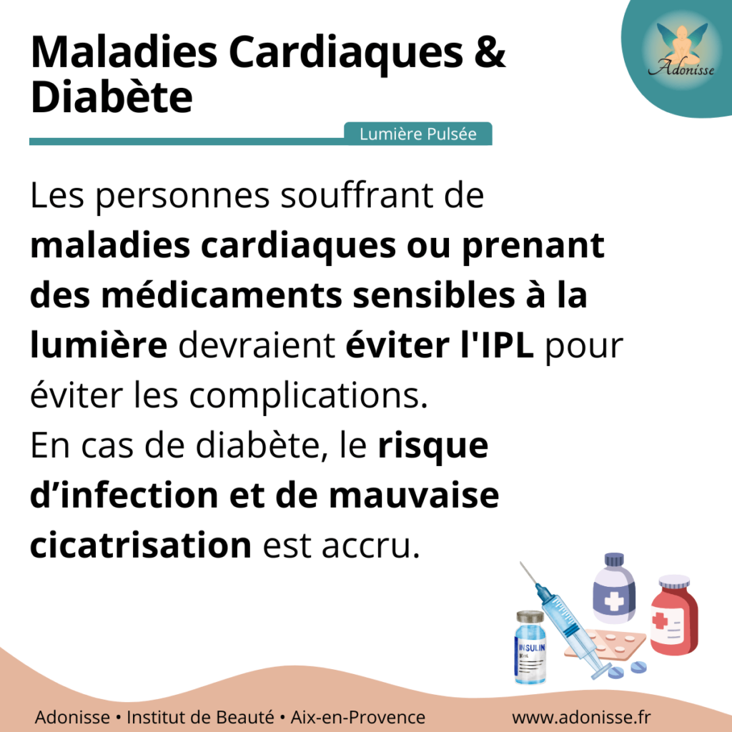 maladies cardiaques diabete epilation
