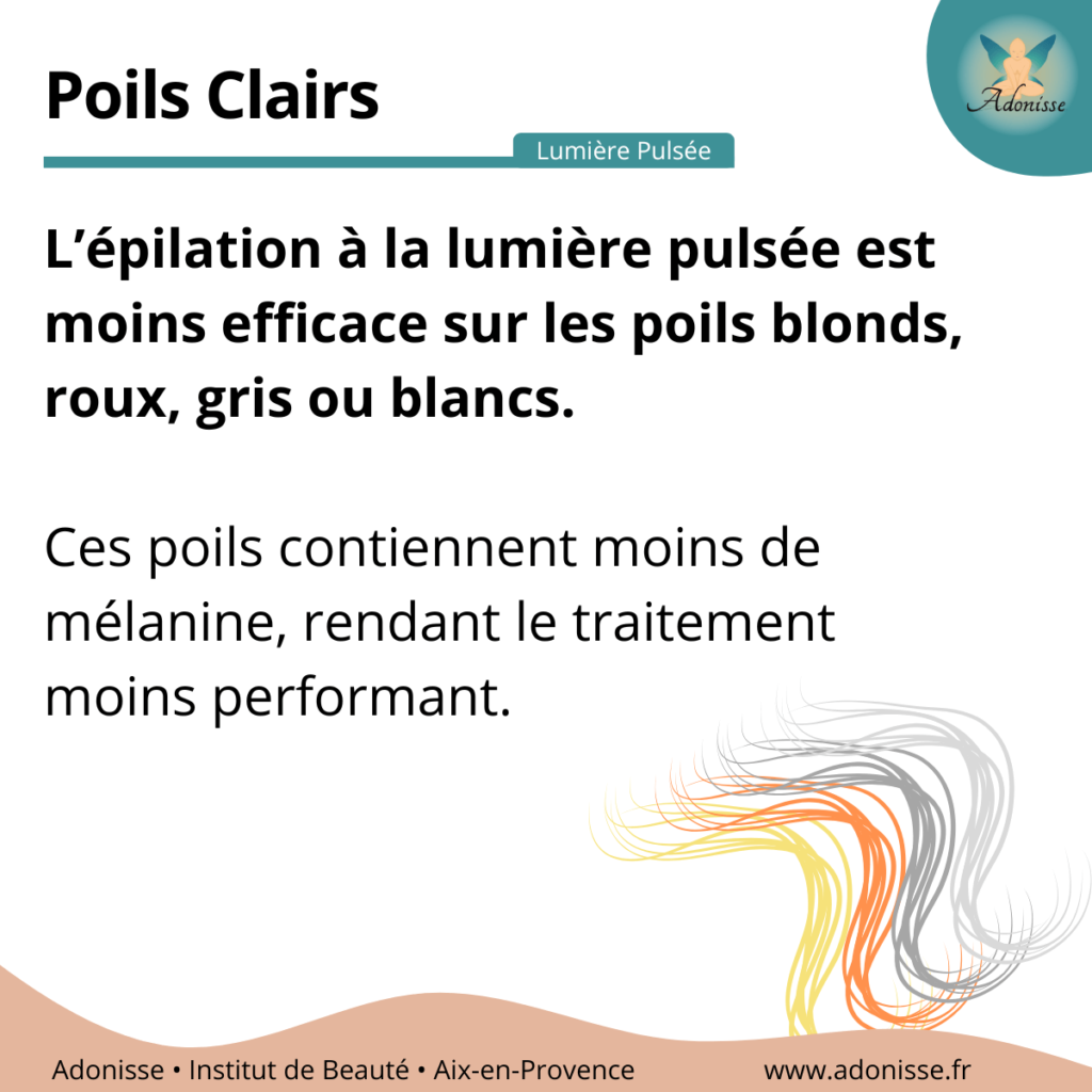 poils clairs epilation lumiere