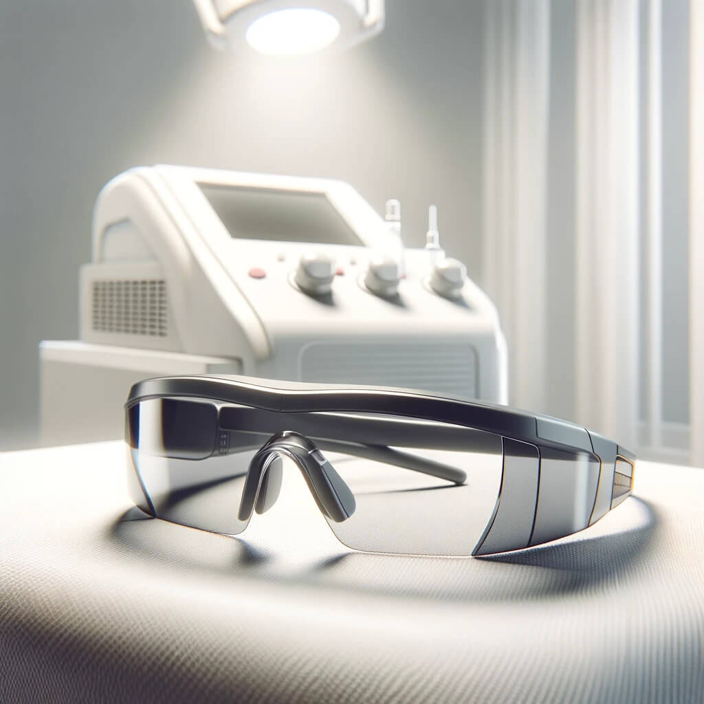 lunettes securite lumiere pulsee